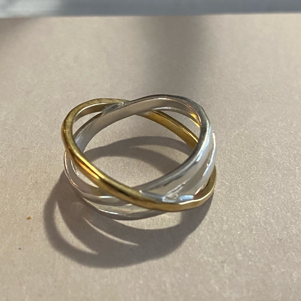 Silpada NEW Ring Size 6 Two Tone
